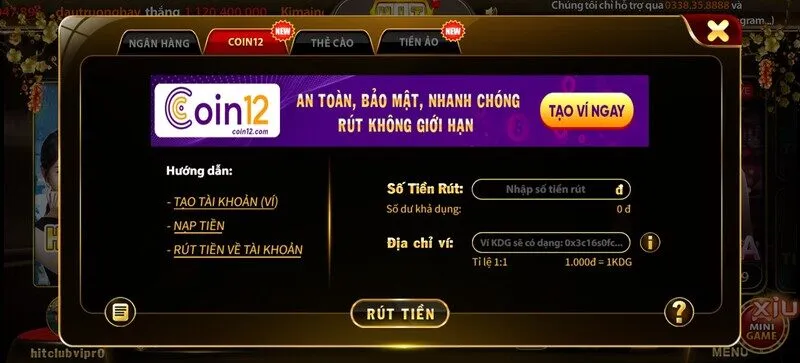 rút tiền